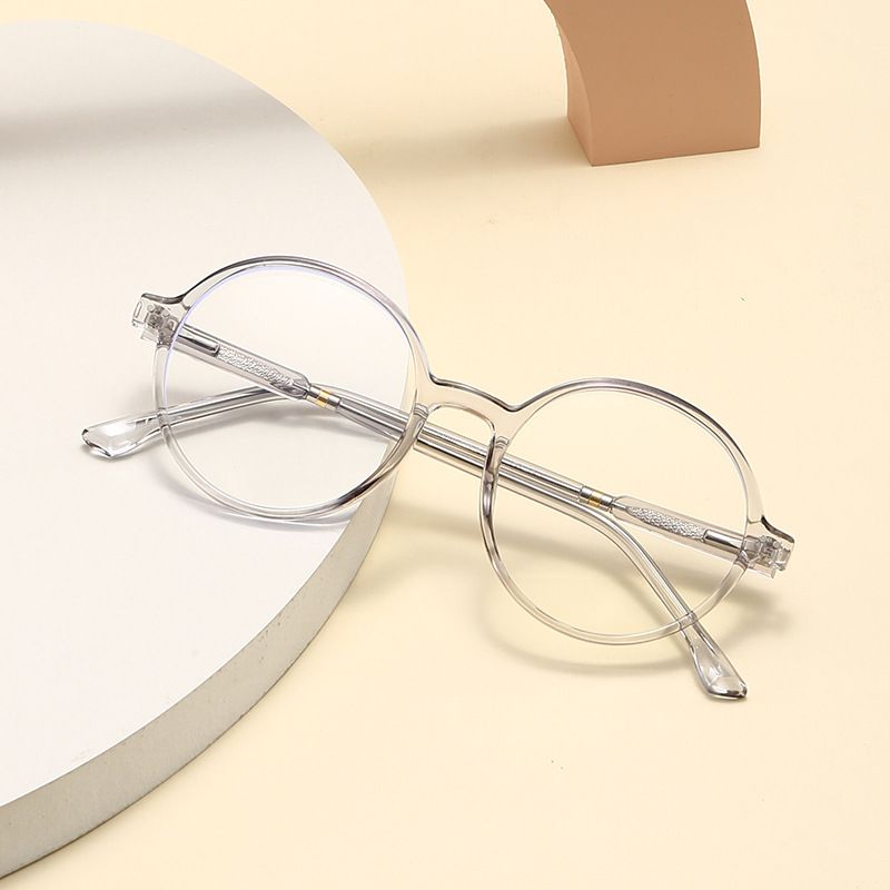 New TR90 eyeglass frame, men's and women's fashionable legs, anti blue light glasses, light, no degree flat mirror, 8386_voghion.com