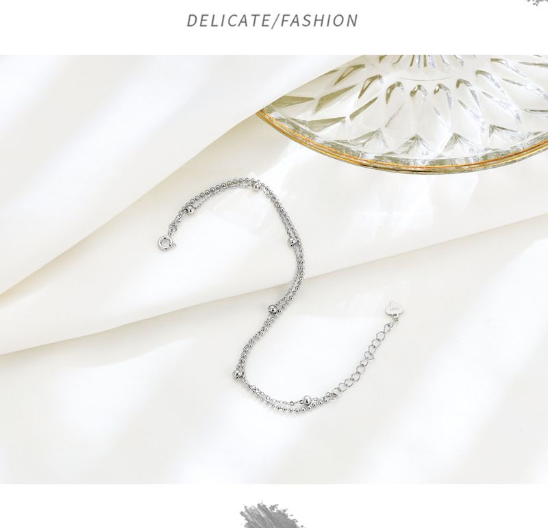 S925 Sterling Sëlwer Ronn Perlenkette Duebelschicht Armband Modesch Villsäiteg Perlen Handschmuck Temperament Nisch Einfach Bijouen Fra_voghion.com