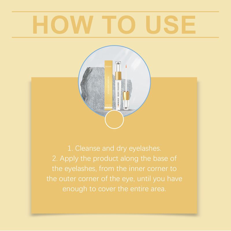 EELHOE Mascara Daily Gentle Beautiful Eyelashes Natural Long-lasting Slimming Moisturizing Eyelash Care Solution_voghion.com