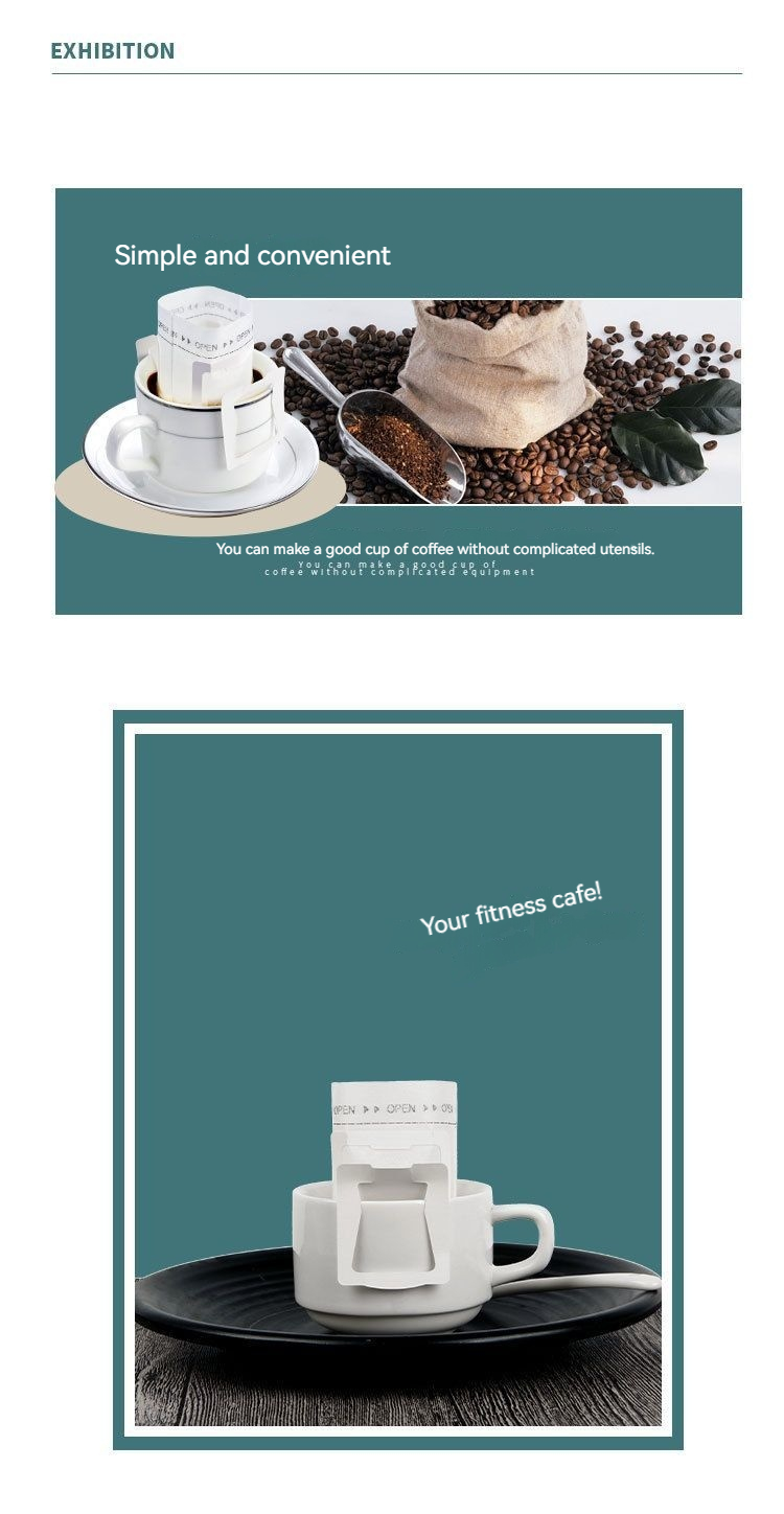 Sacco filtro per caffè monouso, lavabile a mano, pratico, ecologico, da appendere all'orecchio, con n_voghion.com