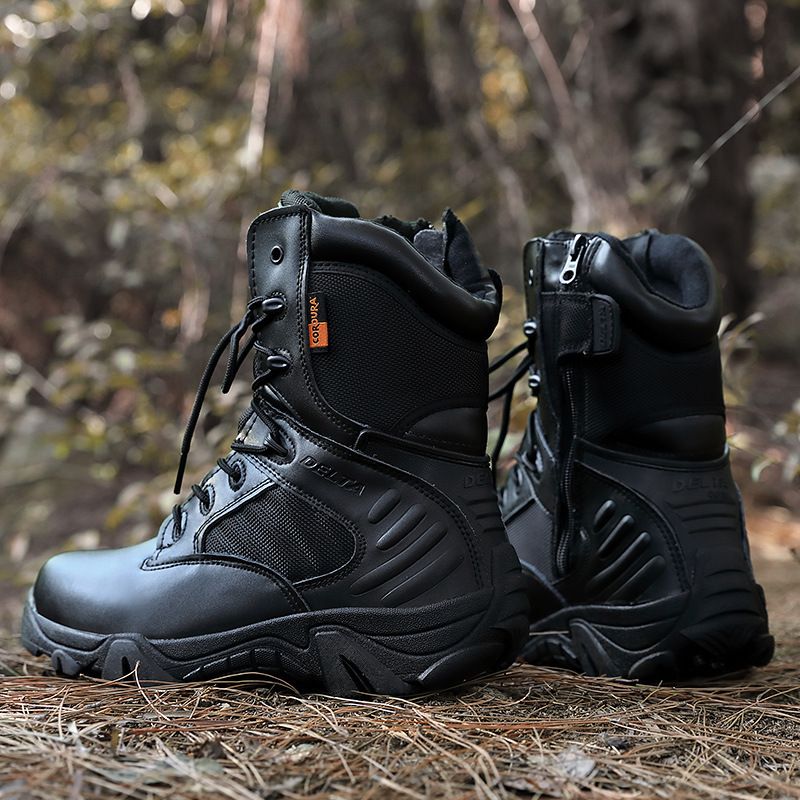 Combat Boots Men's Outdoor Hiking Boots High Tops Desert Boots Tactical Boots Army Junkies Training Boots_voghion.com