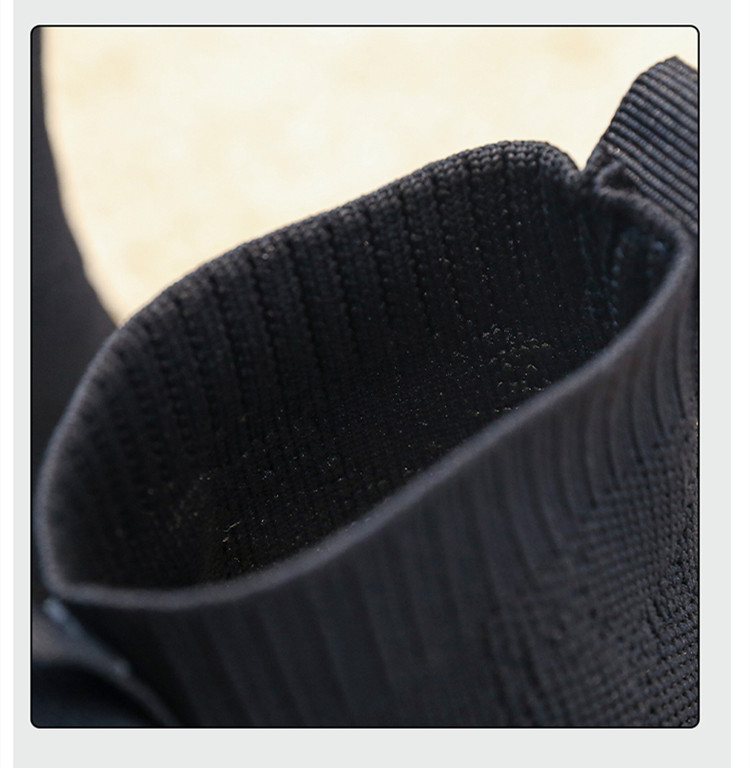 YISHEN Flickor Stövlar Strumpor Skor Snörning Barnstövlar Andas Elastisk Flygande Stickning Chunky Skor Modestövlar för barn_voghion.com