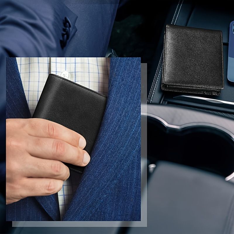 Double Loose-leaf Men's Wallet Multi-card Simple With Change Pocket Money Clip Anti-theft Brush Large Capacity Wallet_voghion.com