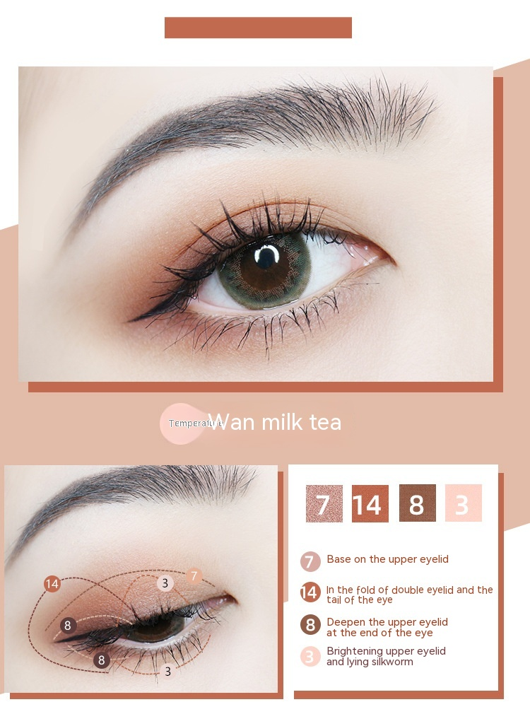 Beliebtes Erdfarben-Lidschatten-Schönheits-Make-up-Produkt, Kosmetik-Matt-Lidschatten-Scheibenset_voghion.com