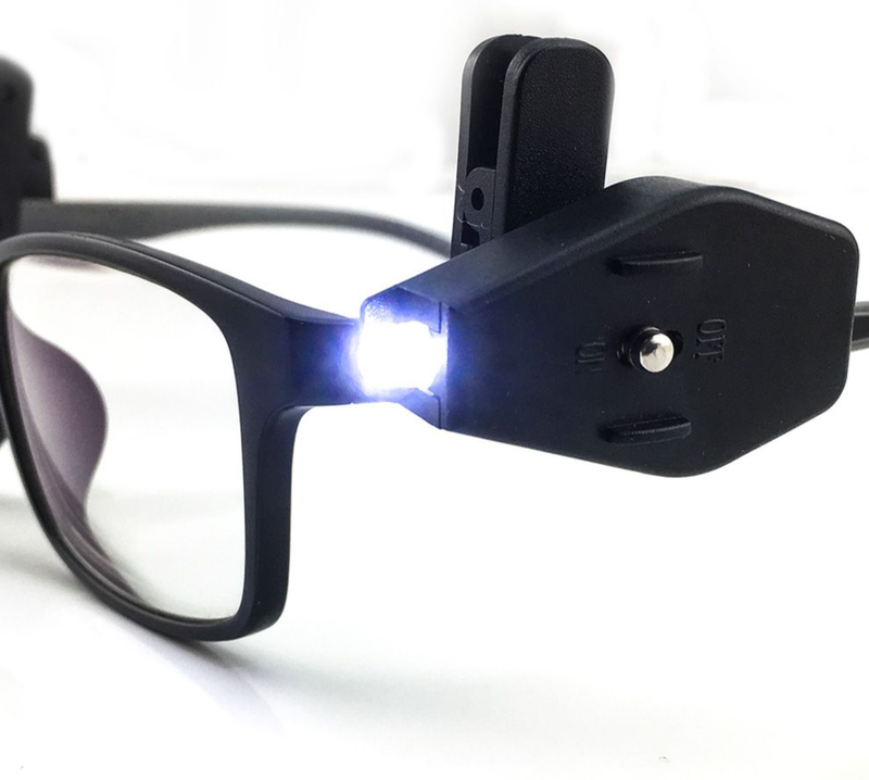 Mini LED Flashlight Lighting Outdoor Fishing Hiking Reading Clip-on Glasses Small Light_voghion.com