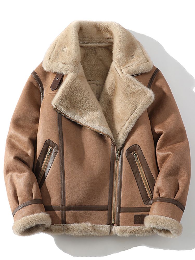 Giacca in pelle spessa, calda e versatile, casual, in visone blu argento, stile motociclista, in montone invernale_voghion.com