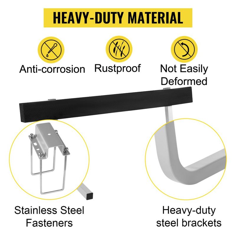 VEVOR Boat Trailer Guide-ons, 2PCS Rustproof Steel Trailer Guide Ons, Trailer Guides With Carpet-Padded Boards, Mounting Parts Included, For Ski Boat, Fishing Boat Or Sailboat Trailer_voghion.com