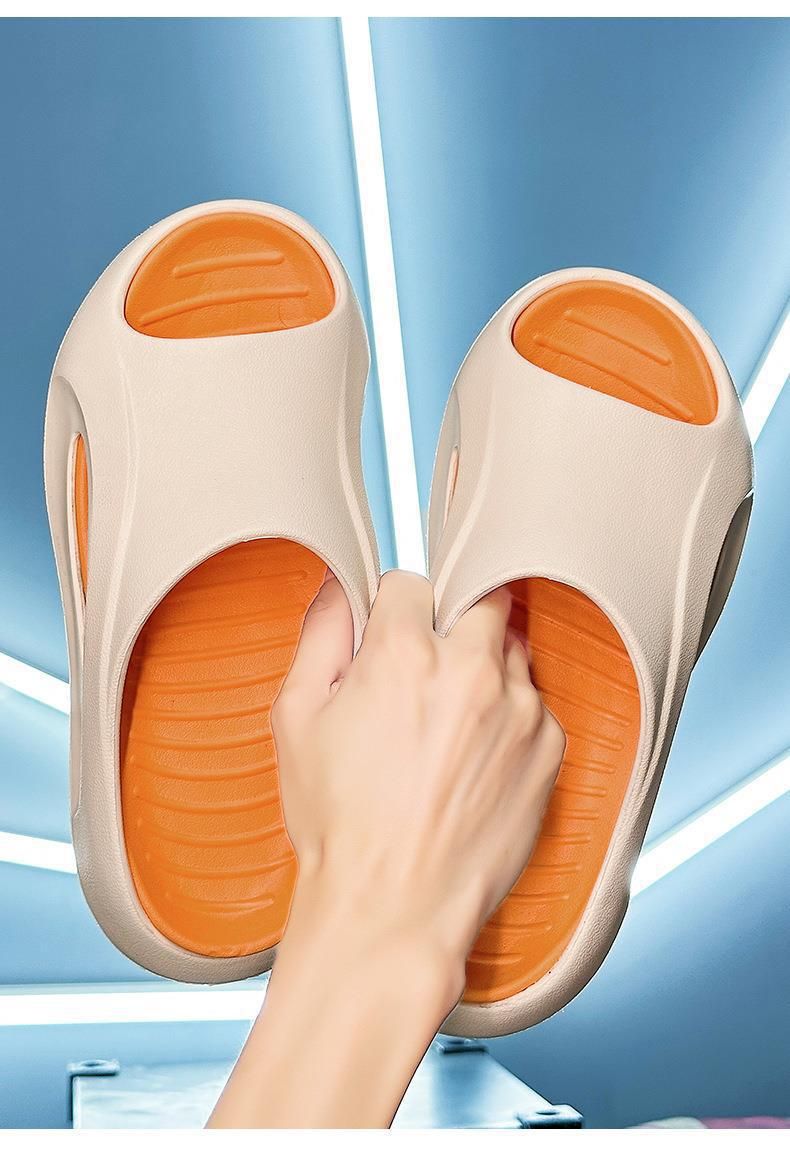 Men's Cloud Cushion Slides 4.0 - Dual Color Soft Sole Anti-Slip & Odor-Resistant EVA Summer Sandals For Outdoor Beach & Casual Wear_voghion.com