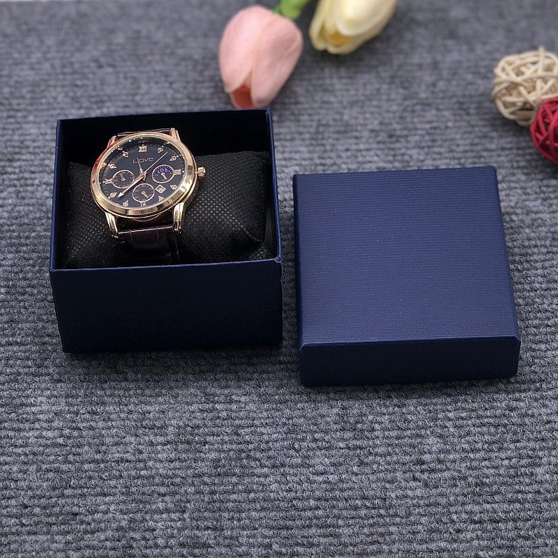 Uhrenbox, Geschenkbox, farbige Uhrenbox, Set-Box für Herren und Damen, Uhren-Geschenkbox aus Karton, Geschenk für jeden Tag, Geburtstag, Jahrestag, Valentinstag_voghion.com