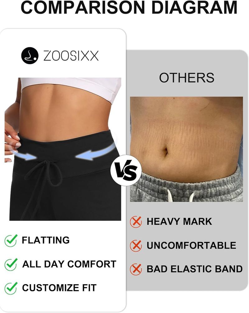 Hochgeschnittene, weite Hose mit Kordelzug – Sommerliche Yoga-Loungewear-Hose mit Seitentaschen (Schwarz/Indigo/Mokka)_voghion.com