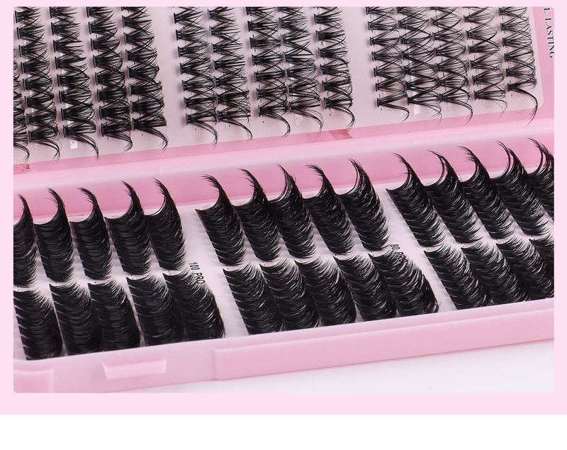 False Eyelashes Large Capacity 540 Clusters Of D Curled Thick False Eyelashes Book Set Hot Melt Segmented Mixed Eyelashes_voghion.com