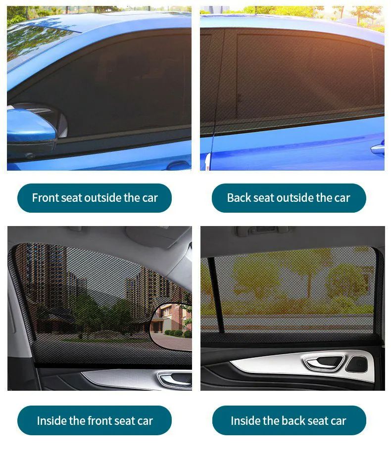 Bafang hatchback automobilska mreža za sunce, zaštitna mreža protiv komaraca za automobil, zaštitna mreža za prozore, zaštitna mreža za privatnost_voghion.com