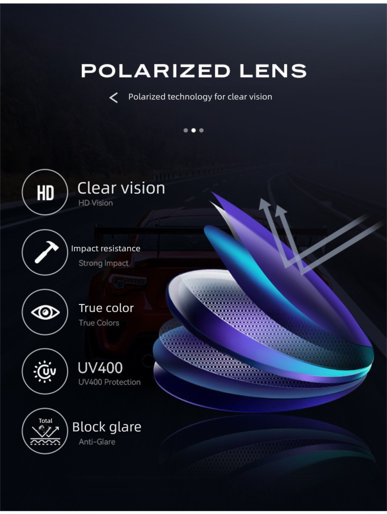 Occhiali da sole polarizzati anti-UV da uomo per esterni_voghion.com