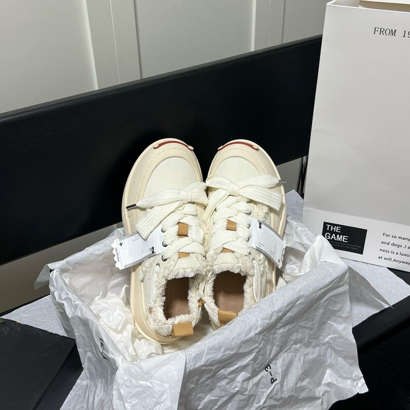 Tan Jianci's Same Style Open Smiling Canvas For Men And Women Thick Sole Heightened Cheese Cat Graffiti Big Head Couple_voghion.com