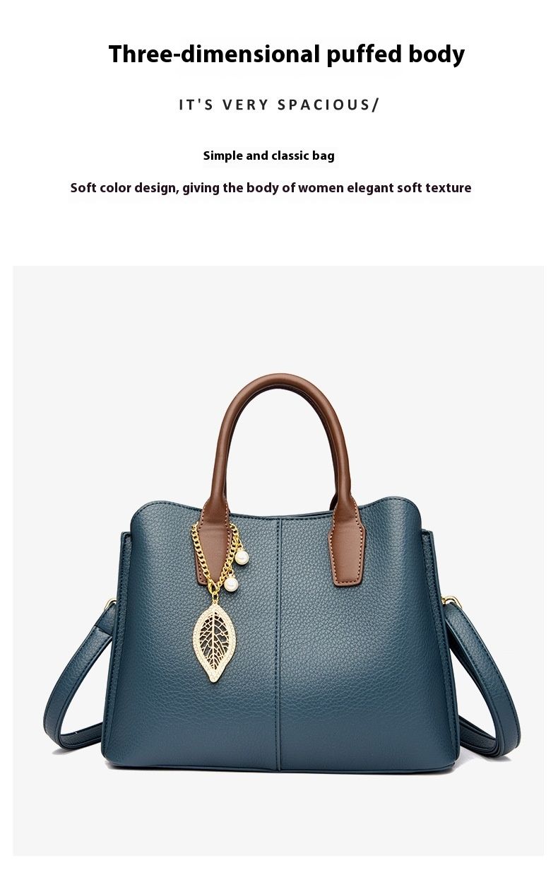 2024 Large Capacity Women's New Handbag Soft Leather Commuter Versatile Crossbody Big Bag_voghion.com