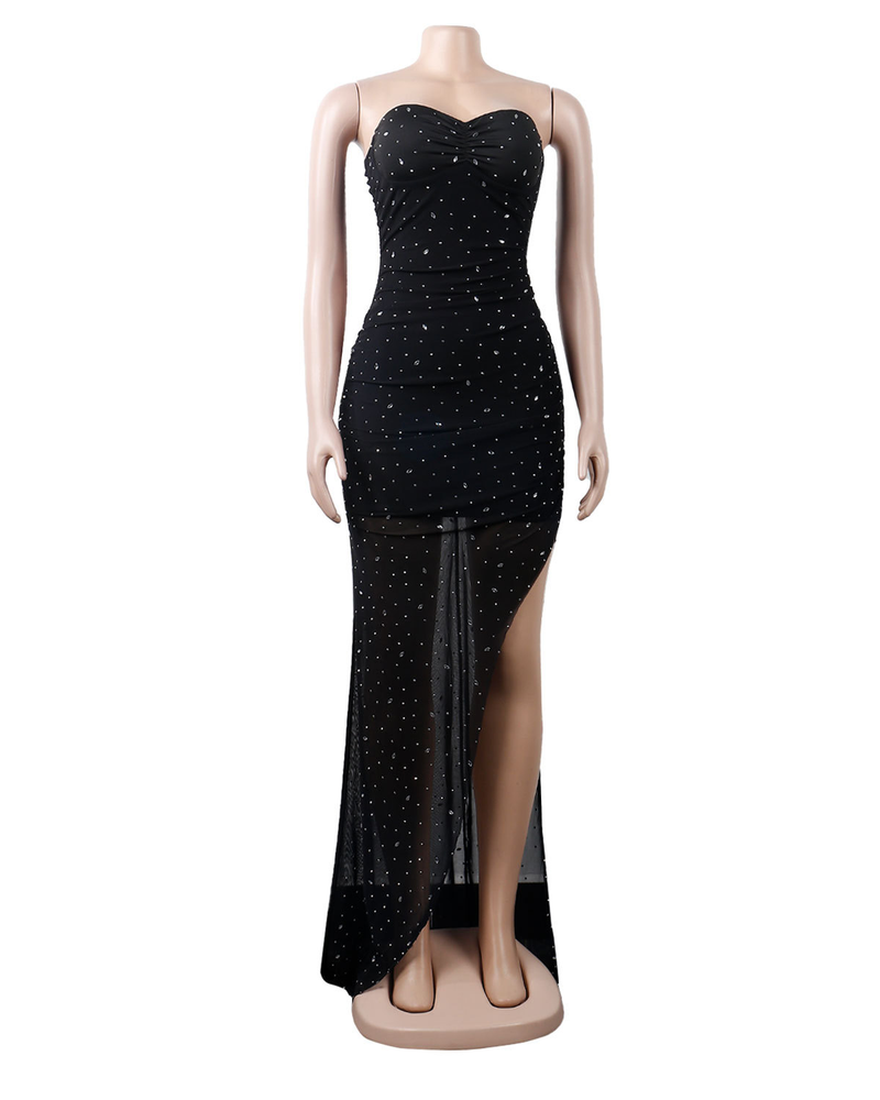 Women's fashion sexy slim drill dress_voghion.com
