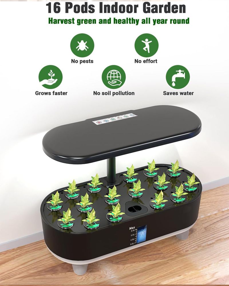 Intelligent Hydroponic Planting Machine Intelligent Flower Pot Indoor Soilless Cultivation Artifact Indoor Fill Light Stand_voghion.com