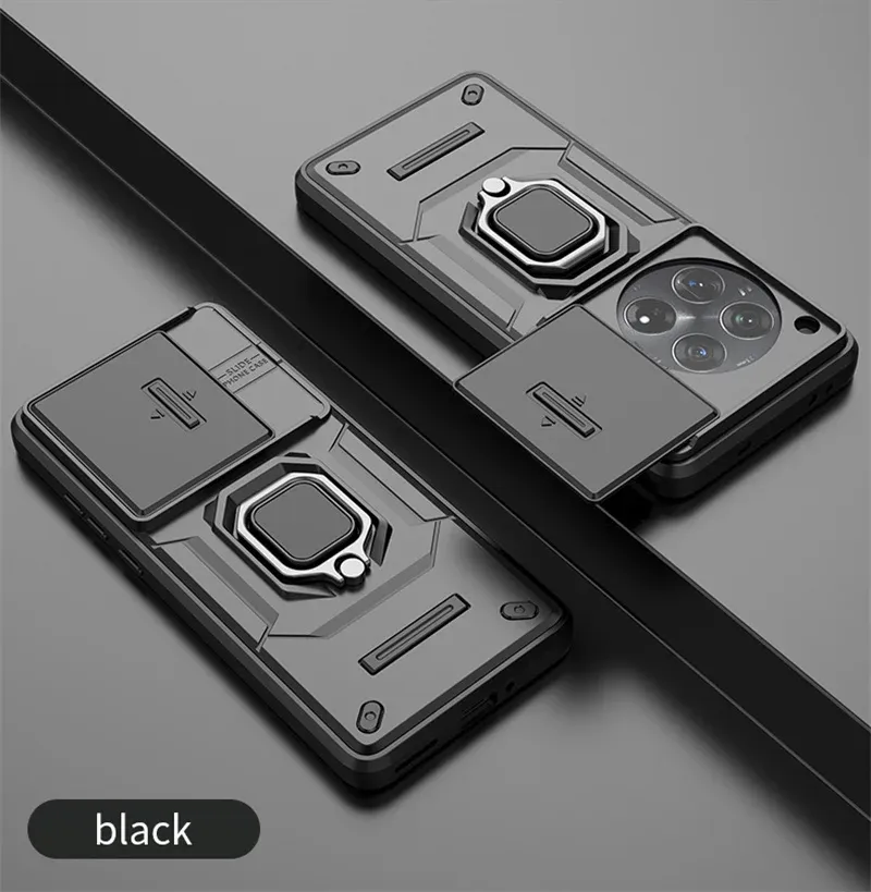Per OnePlus Nord CE3 Lite N30 Ace 3 2 12R 12 11R 11 Armatura Custodia per telefono con supporto per anello di protezione della lente per fotocamera scorrevole_voghion.com
