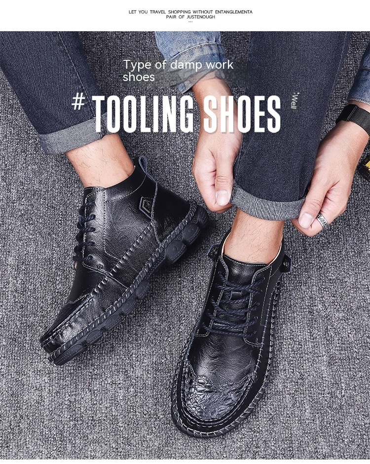 Cowboy Boots Desert Boots Rubber Waterproof Elegant Western Flat Low Heel Pointed Toe Zipper Slip-On Sports Footwear_voghion.com