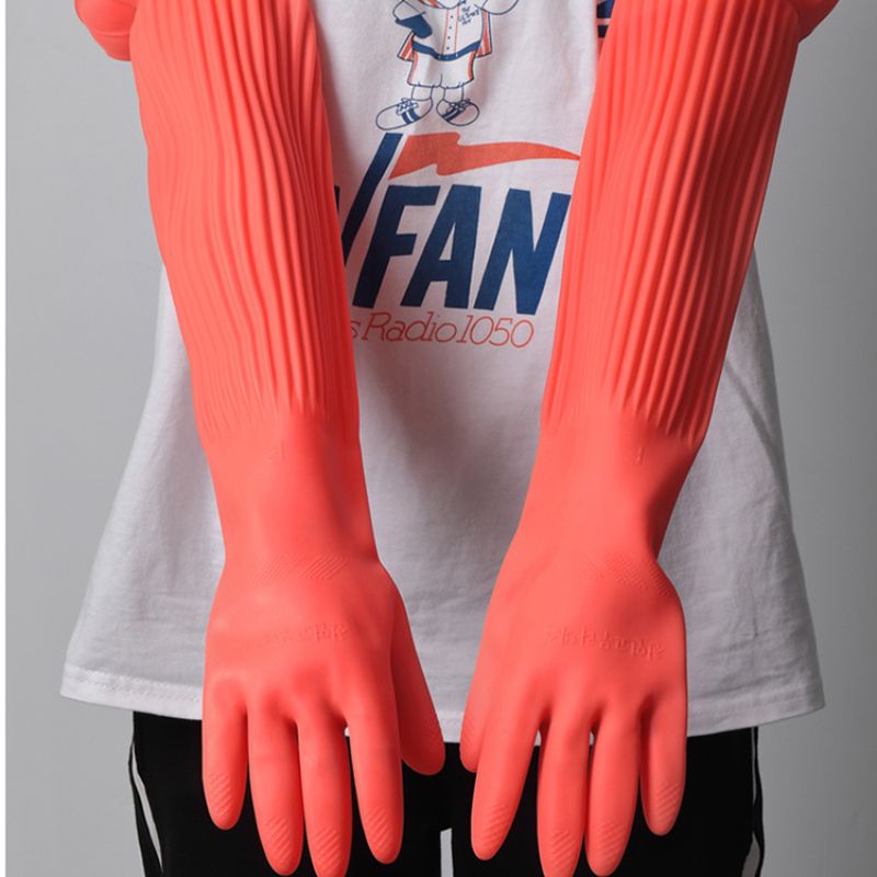 1 paio di guanti in silicone allungabili per la pulizia dei piatti, guanti in gomma per il lavaggio dei piatti, spugne per la pulizia della cucina domestica_voghion.com