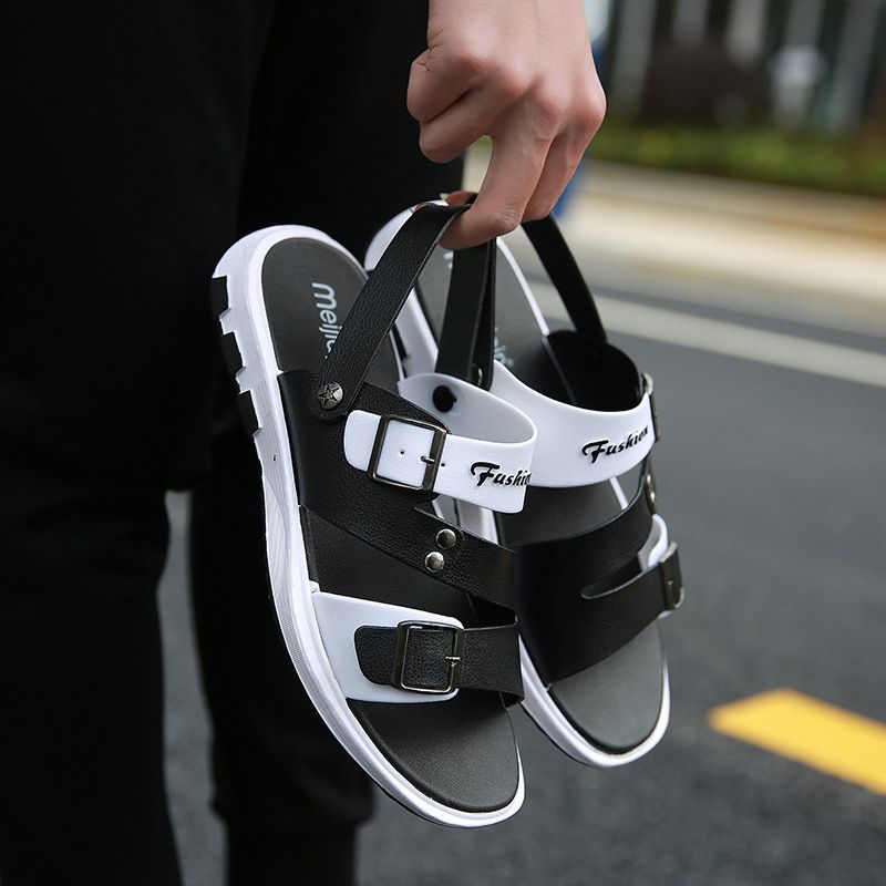 Sandali da uomo con antiscivolo, che danno la sensazione di calpestare la cacca, adatti a tutte le stagioni. Possono essere indossati sia durante la guida che durante l'attività fisica._voghion.com