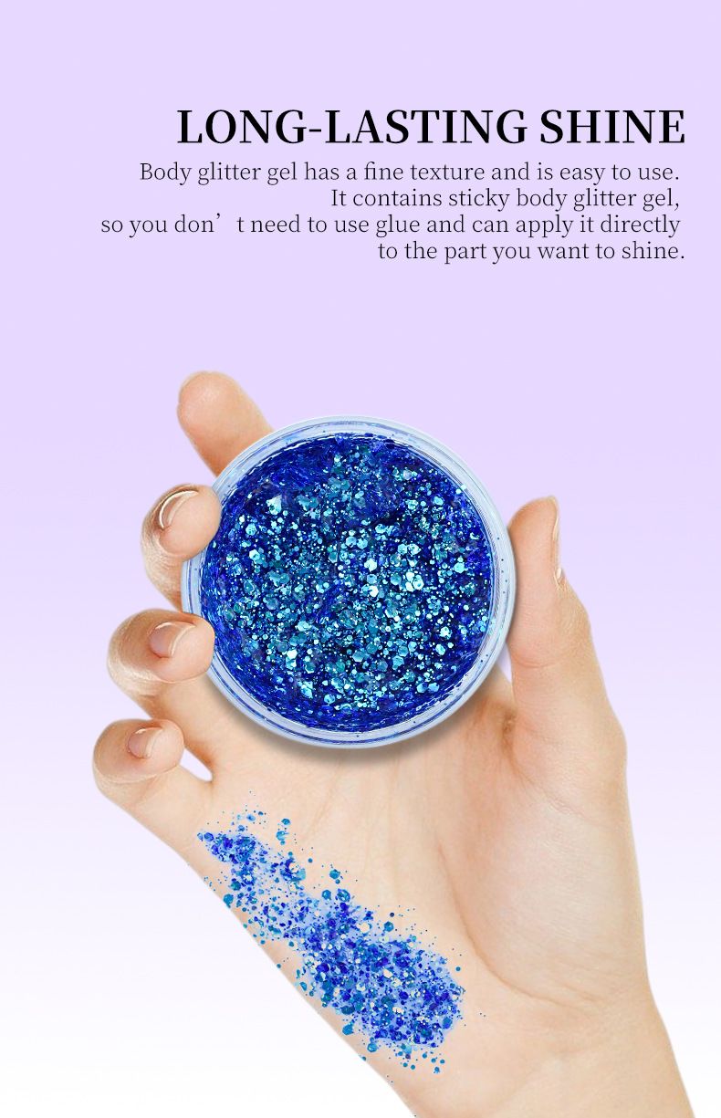 OCHEAL Colorful Sequins Chameleon Eyeshadow Face Sequins Gel Cream Body Face Nightclub Stage Makeup_voghion.com