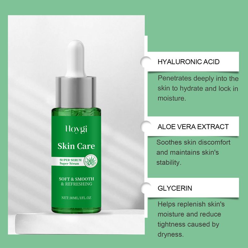 HOYGI Essence de soin hydratante douce et nourrissante pour le visage, rafraîchissante et non grasse_voghion.com