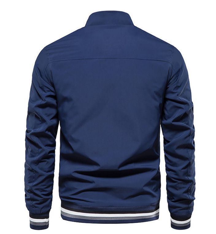 New Cross-Border Trade Casual Jacket For Men, Direct Sale, Spring And Autumn Sports Solid Color Men's Coat_voghion.com