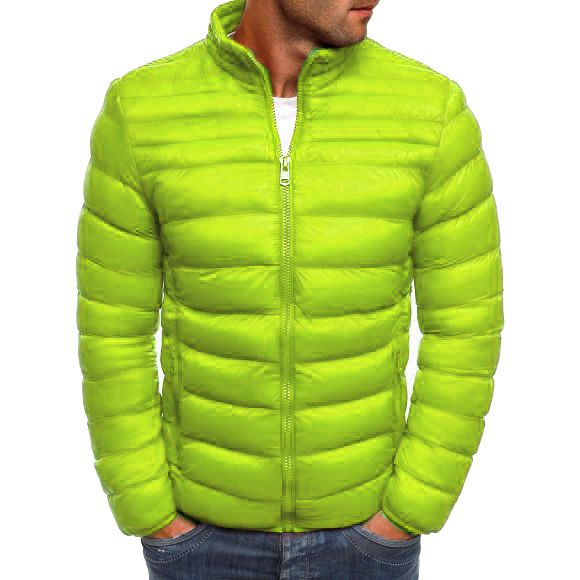Cappotto da uomo semplice e alla moda, con colletto alto, manica lunga, in cotone, nuovo inverno 2019_voghion.com