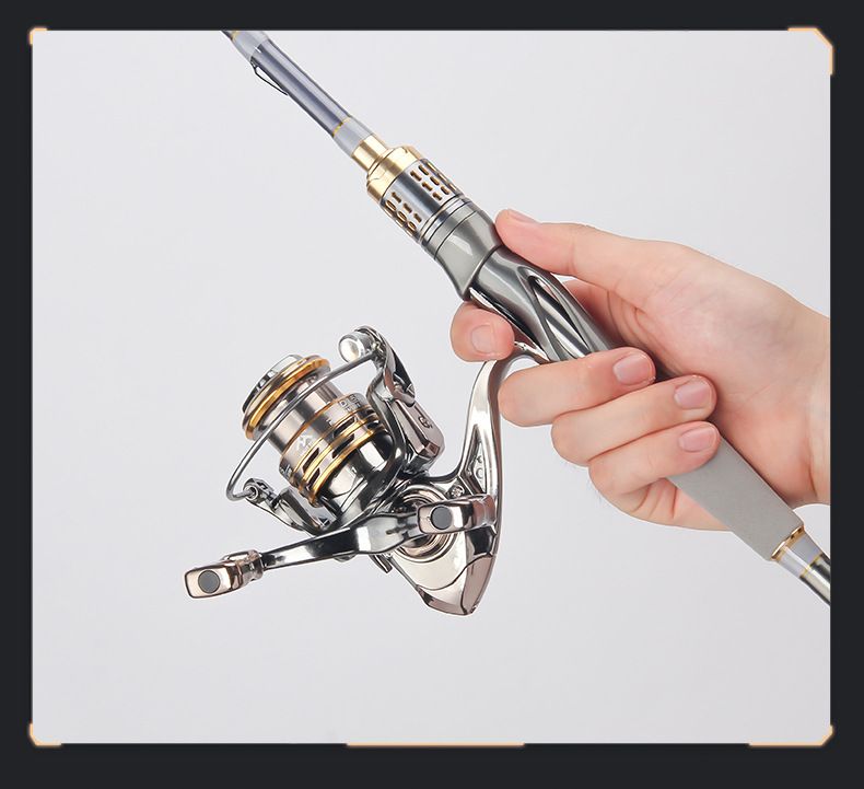 Metal Master Lure Carbon M Hardness Straight Handle Long Casting Fishing Rod_voghion.com