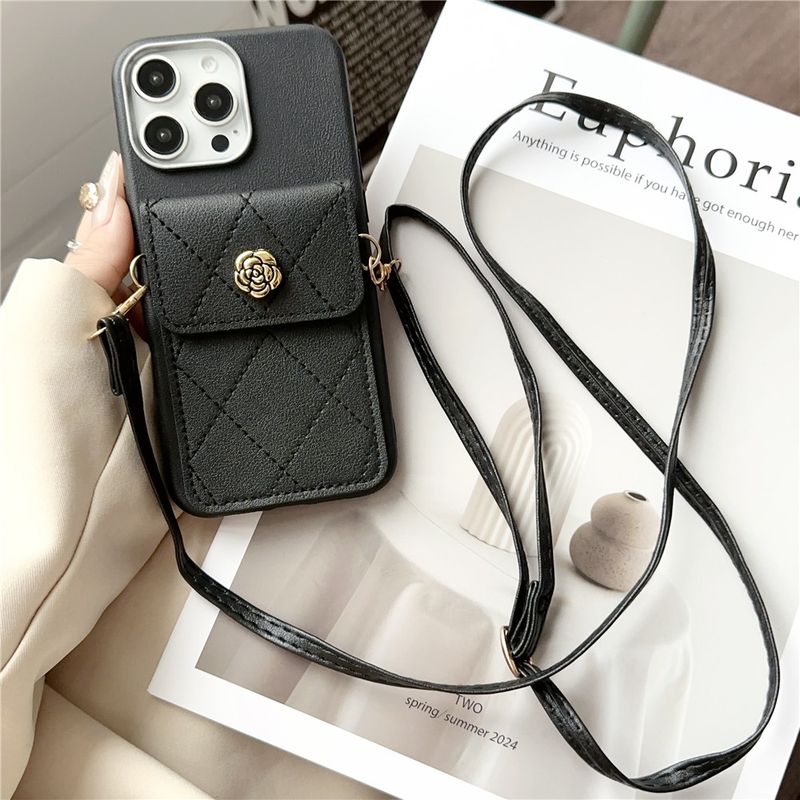 Phone Case For Xiaomi Mi 14T 13T Pro 11 Lite 5G NE 3D Flower Wallet Card Bag Crossbody Lanyard Soft Silicon Cover For Xiaomi 14t_voghion.com