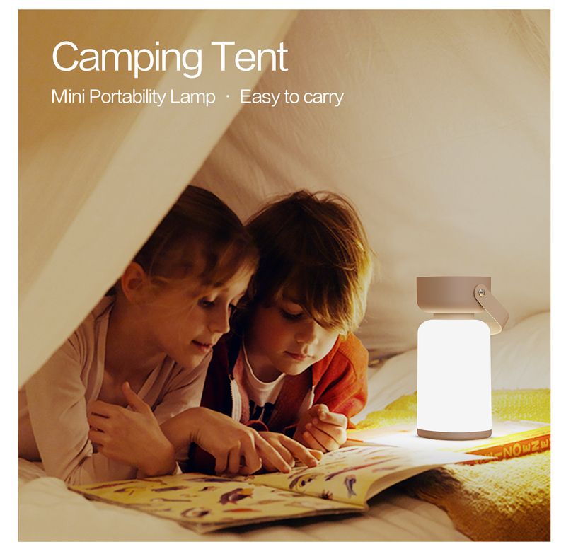 Lampada da notte per esterni da scrivania, campeggio e uso domestico, portatile, minimalista, senza fili, a LED, touch, in vendita_voghion.com