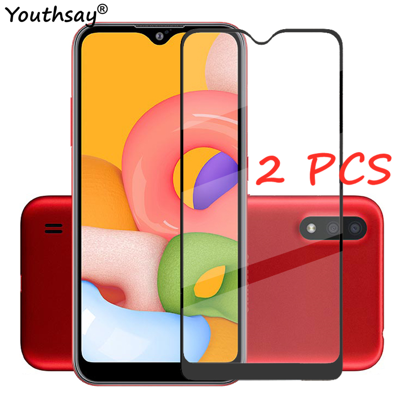 2 Stuks Voor Samsung Galaxy A01 Glas Screen Protector Beschermfolie Voor Samsung Galaxy A01 Gehard Glas Voor Samsung A01 glas_voghion.com
