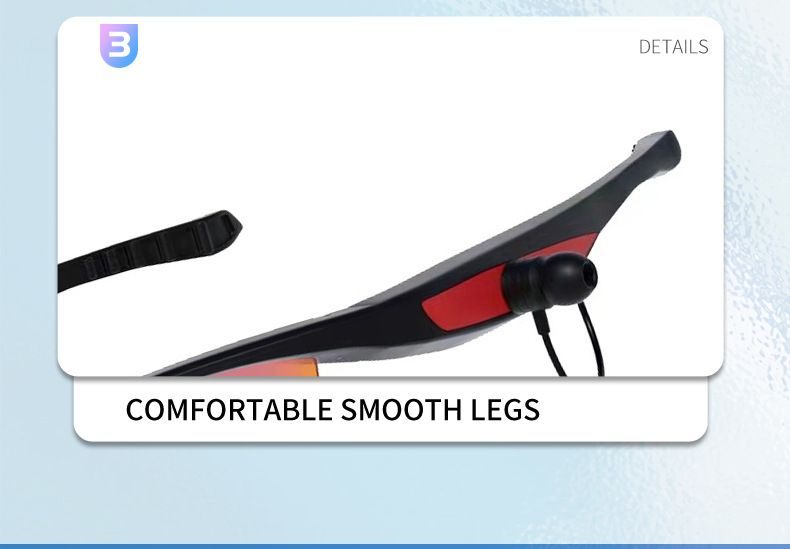 Cycling Eyewear Sports Smart Bluetooth Audio Sunglasses Polarized Lens With Stereo Speakers HD Calls Music Sweatproof For Running Cycling_voghion.com