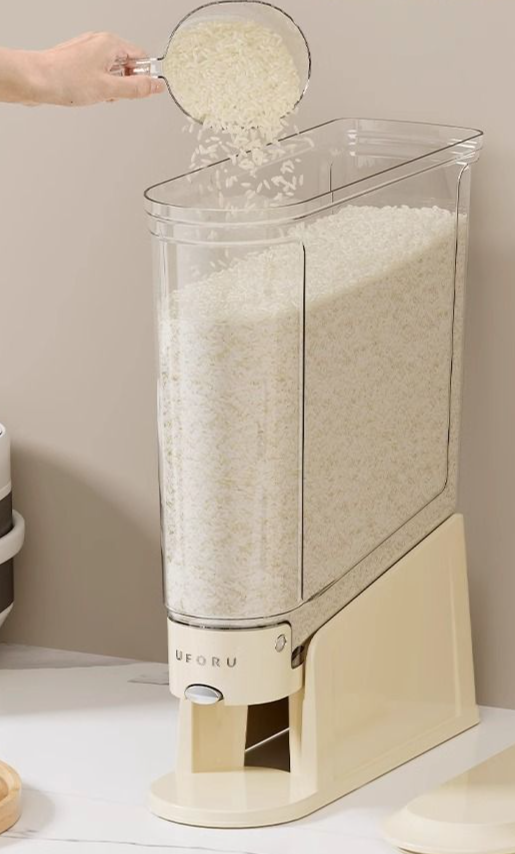 Bekai Container For Home Use 2025 New Model Ultra Narrow Sealed Insect-Proof Moisture-Proof Rice Bin Gap Storage Box_voghion.com