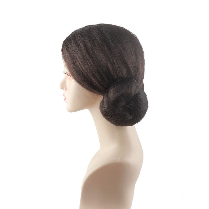 Star Wars Einteiliges Haarpaket Prinzessin Leia Cosplay Perücke Braun Doppelt Gehärtetes Kugelkopf Halloween Perücke_voghion.com