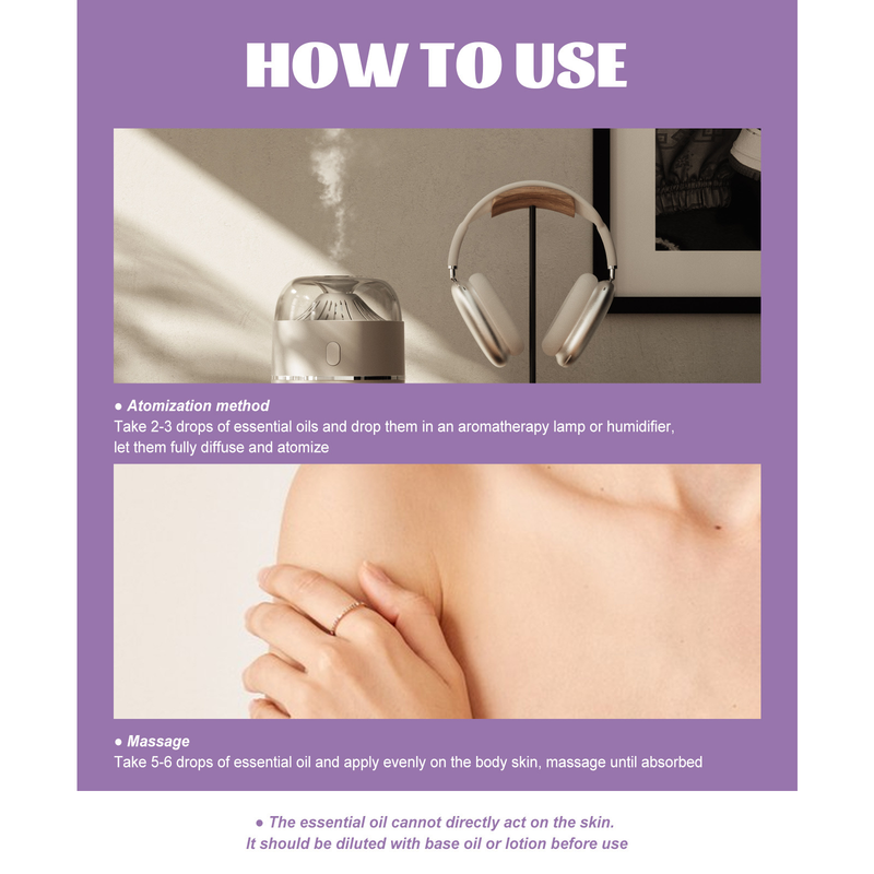 Essential Beautiful Lavender Oil Relieves Anxiety Massage Helps Sleep Relax Physical and Mental Stress Quickly Fall as_voghion.com