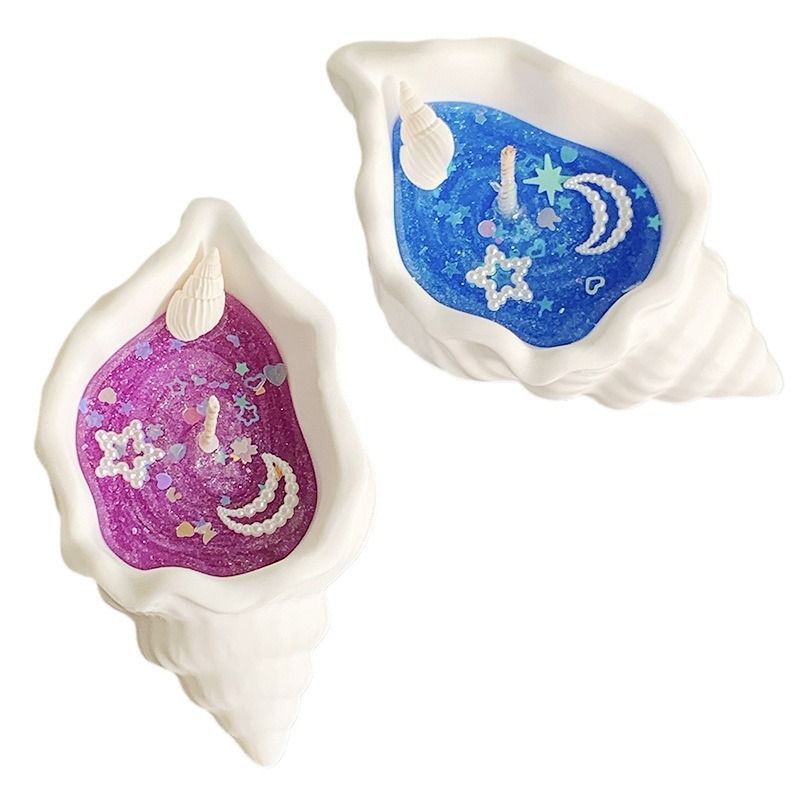 RYYD Duft-Geschenkbox, Gelee-Wachs-Muschel, Seestern, handgefertigt, Ozean-Stil, Muschel, Aromatherapie-Kerze, Atmosphäre, Souvenir_voghion.com