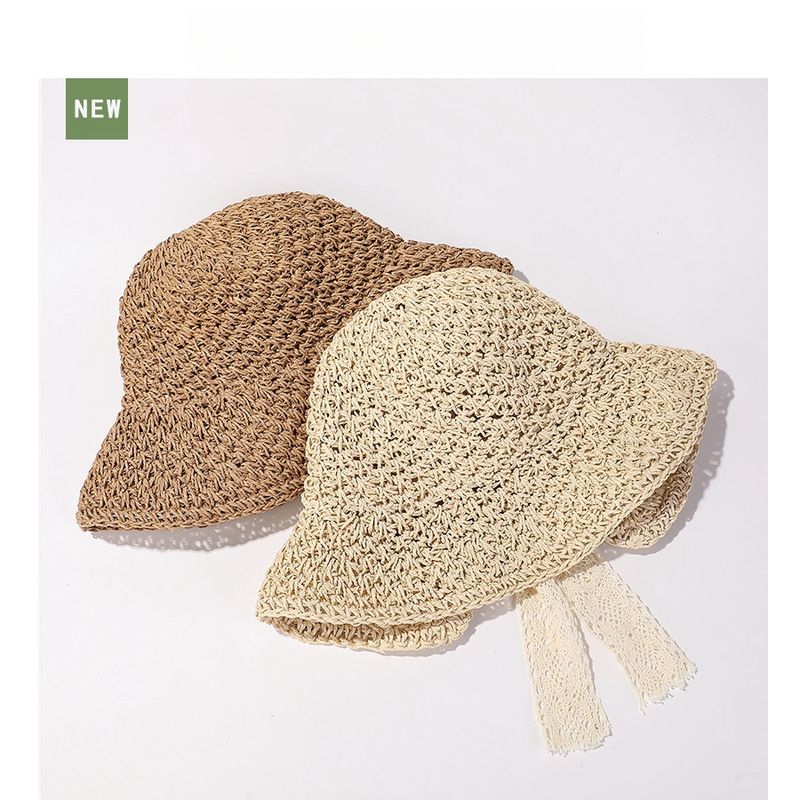 Cappello da sole fatto a mano con tesa larga, fatto a mano, con cinturino in pizzo, da fata, estivo, da gita, protezione solare, 56-58 cm_voghion.com