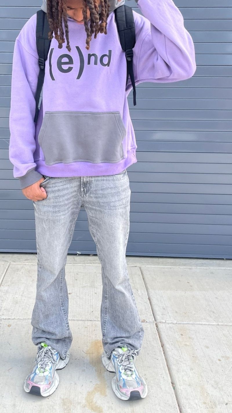 Sudadera con capucha y estampado gótico oscuro para hombre, con diseño de bloques de color, estilo retro urbano para hombre y mujer._voghion.com