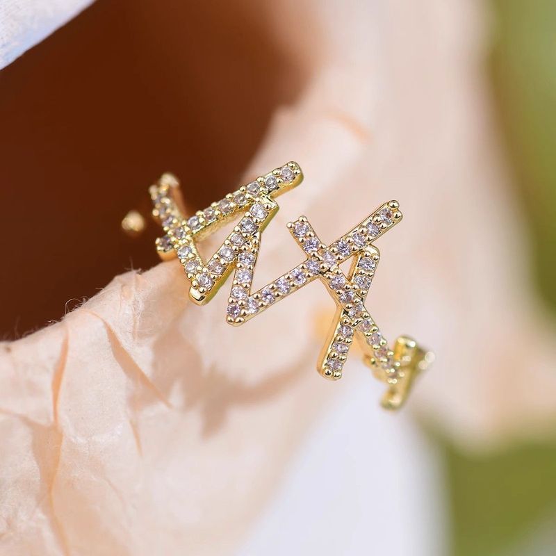 Avautuva ketju, pyöreä hopeinen, puhdas zirkoni, naisten lokerokuvio, etusormi, muodikas ja hieno kerrostettu kuvio, sormi,_voghion.com