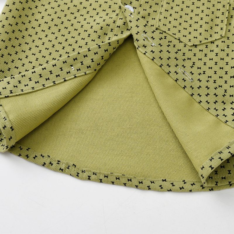 Kinderkleidung Hinweis Jungenanzug Langarm bedrucktes Hemd Overall Kinder Gentleman Kleid Einjähriges Leistungskostüm_voghion.com