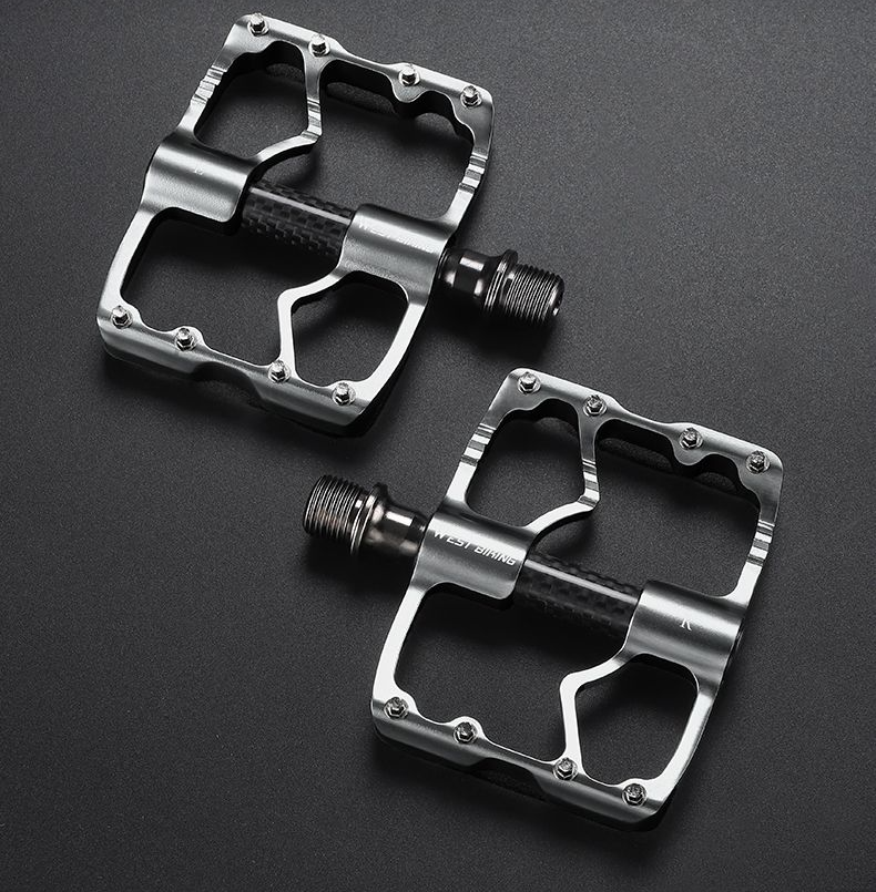 Xiqizhe Bicycle Aluminum Alloy 3 Bearing Mountain Road Bike Pedal Carbon Fiber Shaft Sleeve_voghion.com