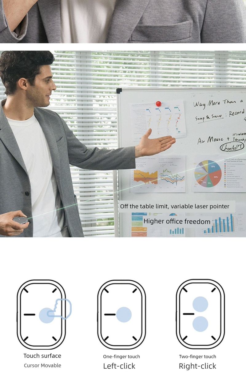 Cheerdots2 Air Pod2 Generation Smart Touch Pad Tdchalk Wireless Lightweight Three-in-One Mouse_voghion.com