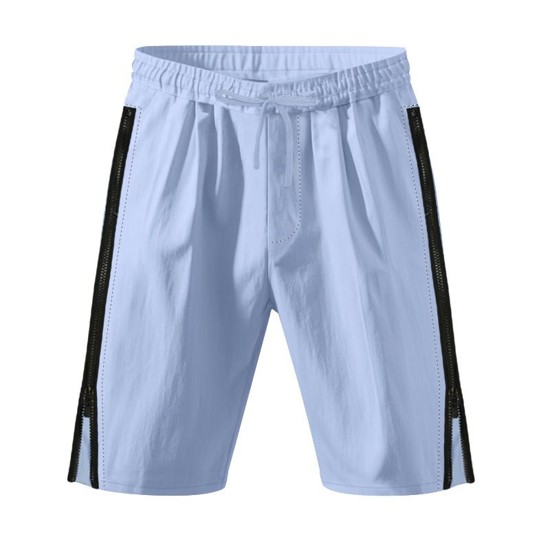 Hip-Hop-Shorts mit seitlichem Reißverschluss für Herren – Sommer-Cargo-Shorts mit lockerer Passform im Streetwear-Stil, bequeme Strandshorts für die Freizeit_voghion.com