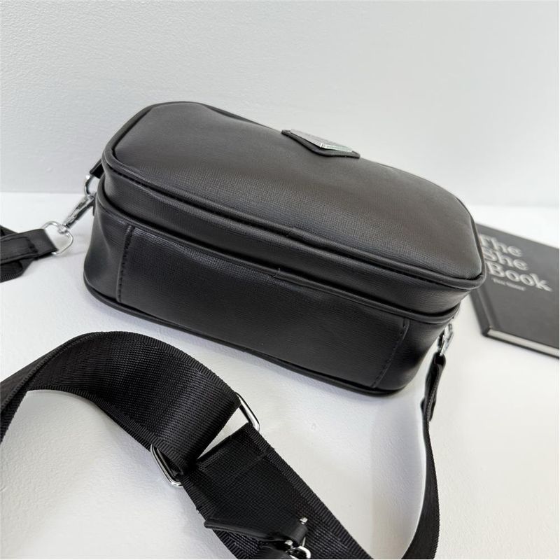 Marka Erkek Çapraz Askılı Çanta PU Klasik Erkek Çapraz Askılı Çanta Moda Erkek Omuz Çantası_voghion.com