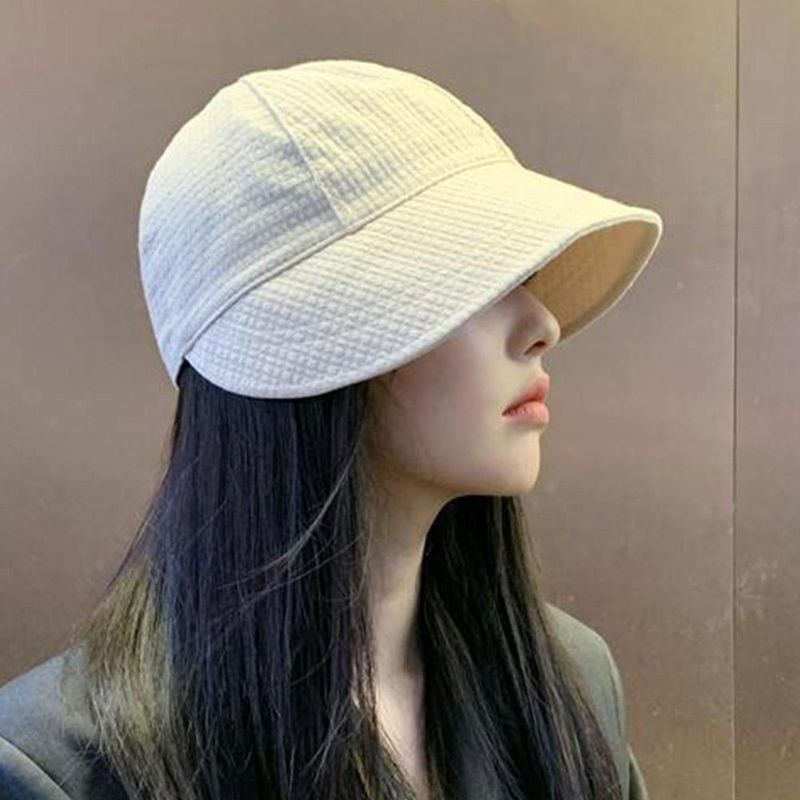 New Arrivals Foldable Wide Brim Women Adjustable Portable Outdoor Beach Bucket Hat Summer Sun Protection Visors Fisherman Cap Panama_voghion.com