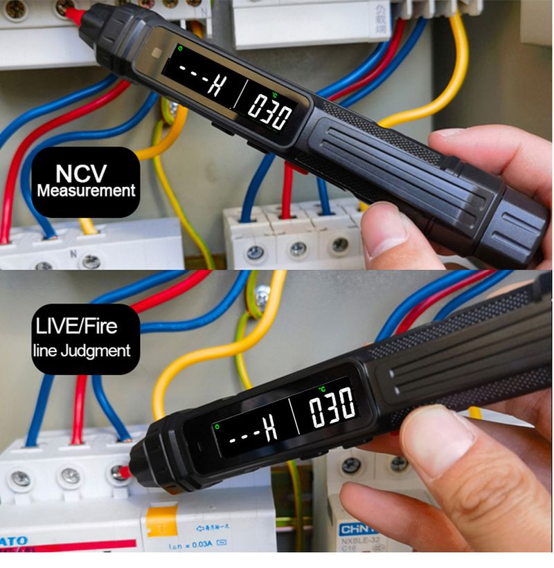 Smart Digital Multimeter 6000 Counts Non Contact High Precision Voltage Detector Pen Auto Range Capacitance OHm NCV Tester_voghion.com
