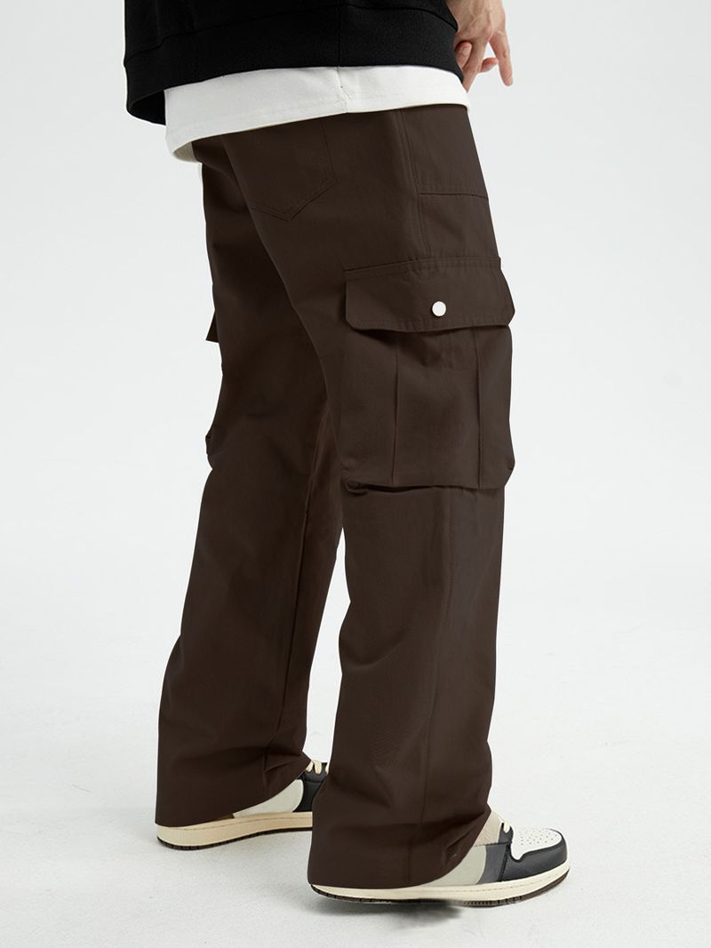 Herrenbekleidung Plus Size Casual Overalls Frühling und Herbst Neue Retro Lose Weite Bein Gerade Hose_voghion.com