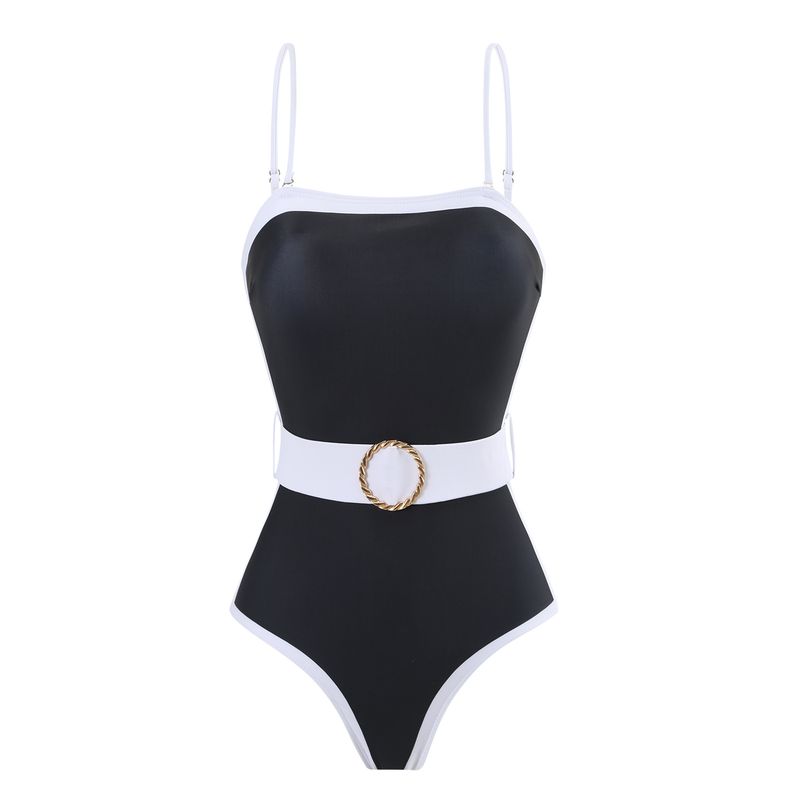 Maillot de bain une pièce élégant pour femme, cache-maillot fluide, taille haute, sexy, design modeste, contrôle du ventre, tissu à séchage rapide - Perfect Beach Pool_voghion.com